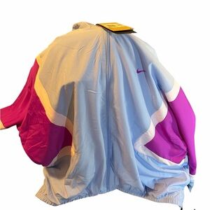 Nike Sky Blue and Magenta Windbreaker
